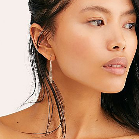 Free People Gewelry Silver 925 Dangling Earrings - Picture 1 of 12
